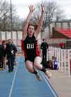 Hannah Pringle (Northumbria) long jump, Gateshead Open.